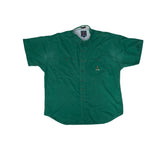 Vintage 90s Chaps Ralph Lauren Men's XL Green Short Sleeve Button Down Shirt